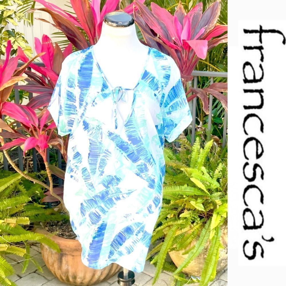 Francesca's  Palm Leaf Swim Coverup